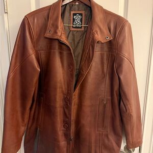 Men's Rich Brown Leather Jacket